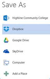 Office 2013: Add Google Drive and Dropbox as a “Place” for .